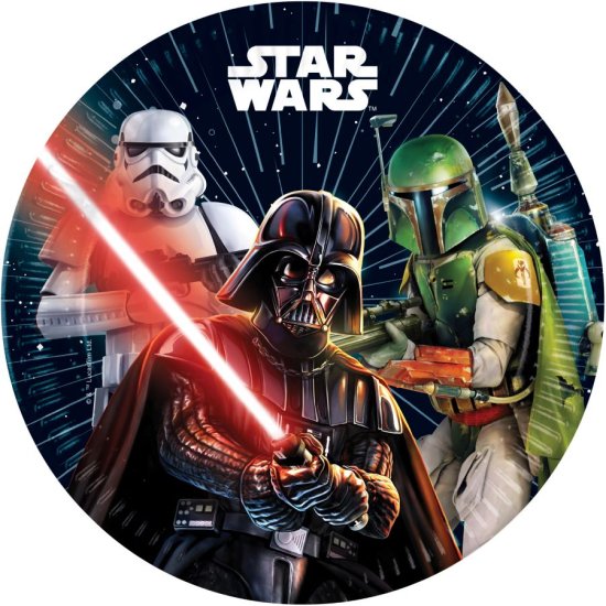 8 Plates Star Wars 23cm