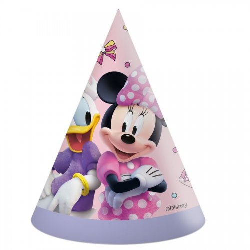 6 Party Hats Minnie Mouse Junior