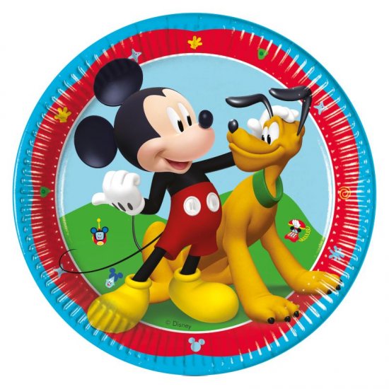 8 Paper Plate 19cm Mickey Mouse