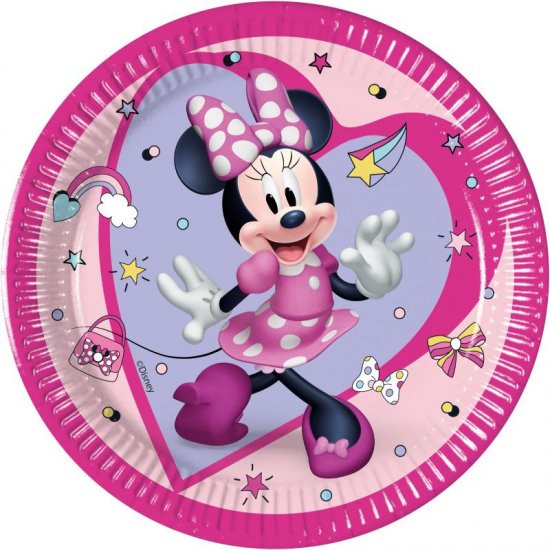 8 Plates Minnie Mouse Junior 19cm