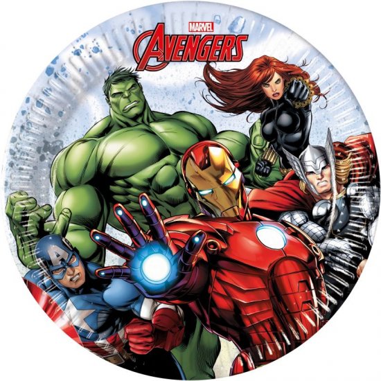 8 Plates Avengers 19cm