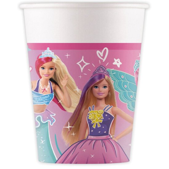 8 Paper Cups Barbie Fantasy 200ml