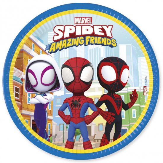 8 Plates Spidey and Friends 23cm