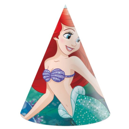 6 Party Hats Ariel