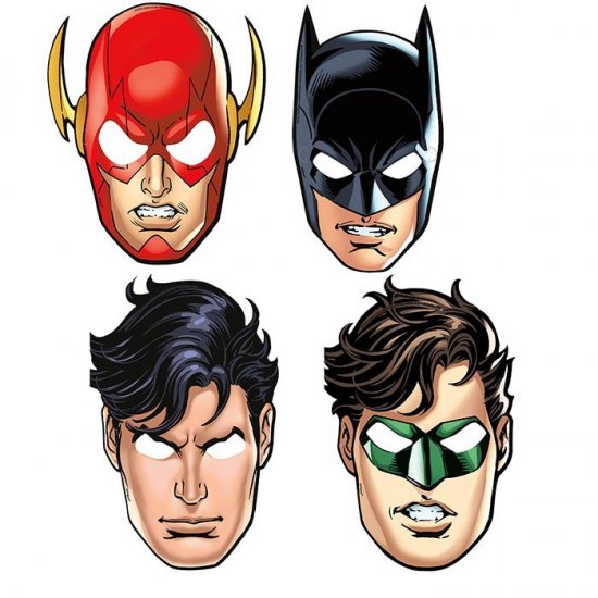8 Paper Justice League Masks
