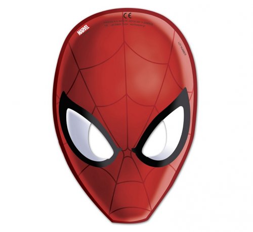 Die-cut Masks Spiderman (6pcs) Die-cut Masks Spiderman (6pcs)