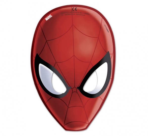 Die-cut Masks Spiderman (6pcs)