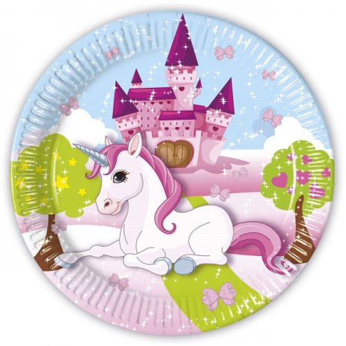 8 Plates Unicorn 23cm 8 Plates Unicorn 23cm