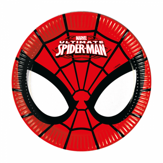 8 Plates Spiderman Power 19cm