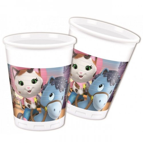 8 Plastic Cups Sheriff Callie 200ml 8 Plastic Cups Sheriff Callie 200ml