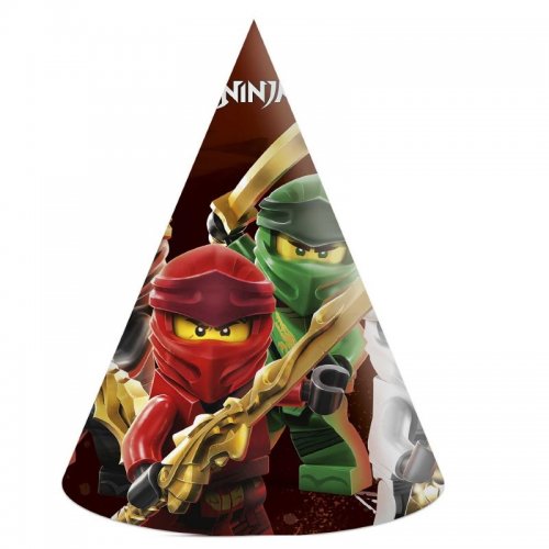 6 Party hats Lego Ninjago