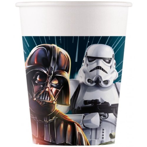 8 Paper Cups Star Wars 200ml 8 Paper Cups Star Wars 200ml