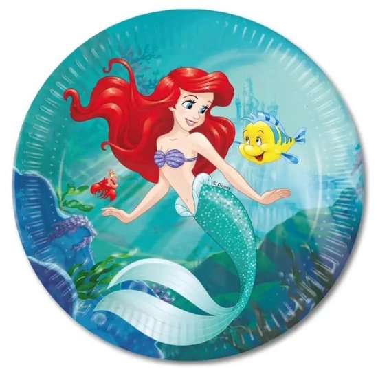 8 Paper Plates Ariel 23cm