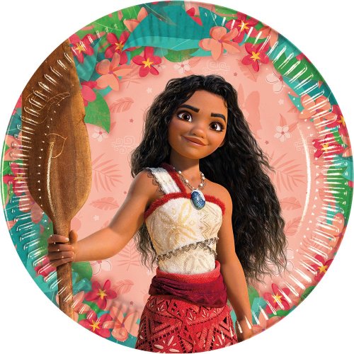 8 Plates Moana/ Vaiana 23cm