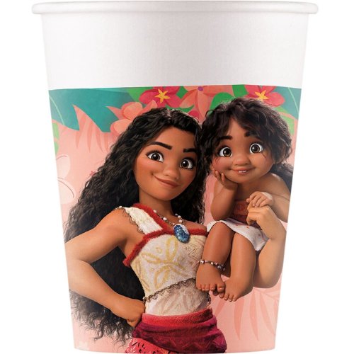 8 Paper Cups Moana/ Vaiana 200ml