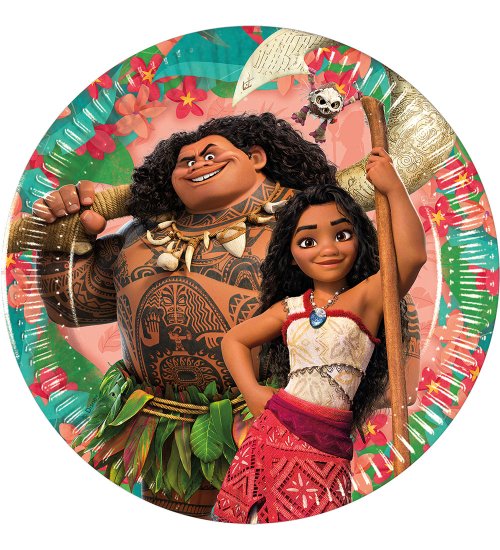 8 Plates Moana/ Vaiana 19cm