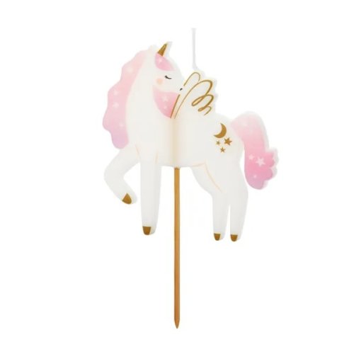 Unicorn Birthday Candle