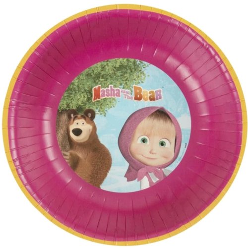 8 Paper Bowls Masha & The Bear