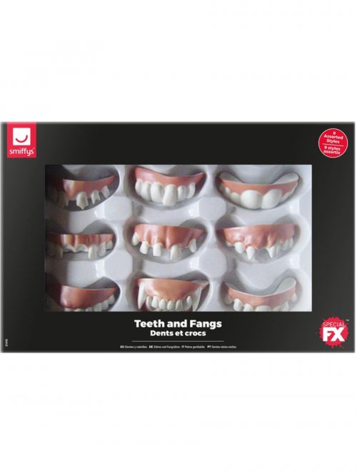 Teeth & Fangs Assorted (9pcs) Teeth & Fangs Assorted (9pcs)