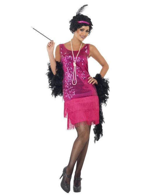 Flapper Pink 20's Costume Flapper Pink 20's Costume