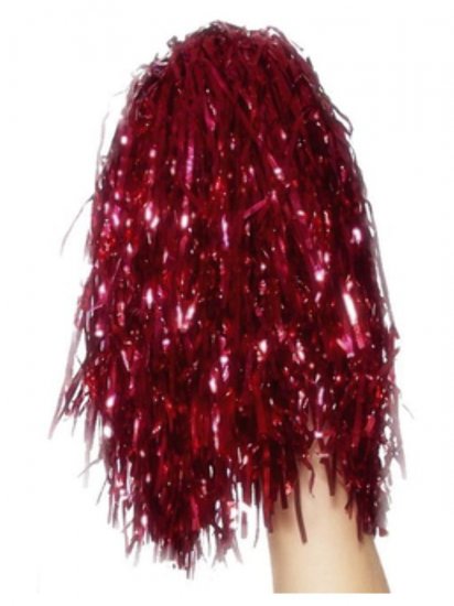 Pom Poms Metallic Red (2pcs)