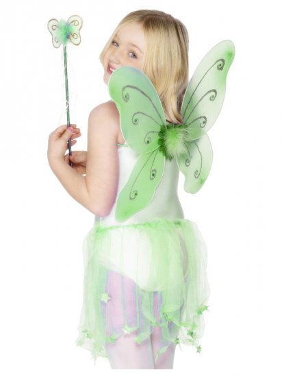 Butterfly Wings & Wand Green