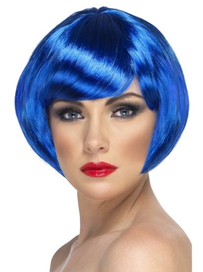 Short Wig Blue