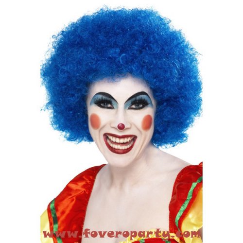 Crazy Clown Wig, Blue Crazy Clown Wig, Blue