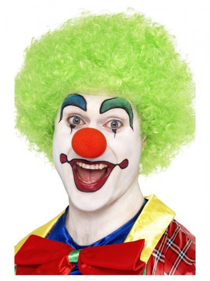 Crazy Clown Wig, Green