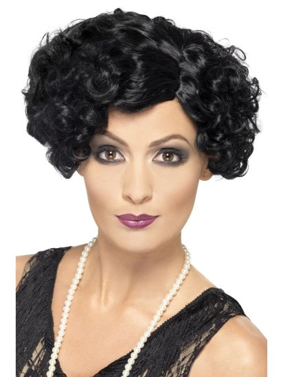 Flapper Wig Black
