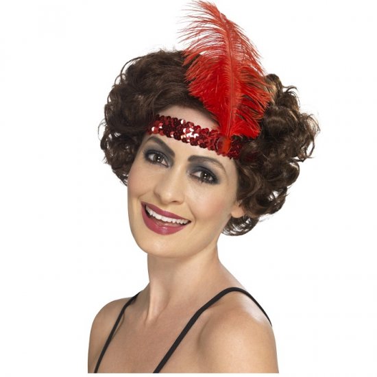 Red Flapper Headband