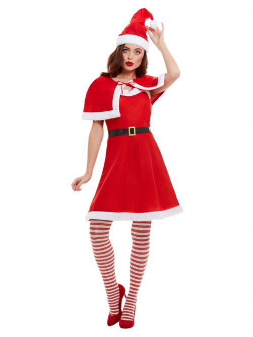 Miss Santa Costume with Cape Miss Santa Costume with Cape