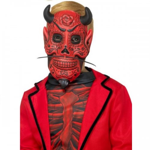 Day of the dead devil mask