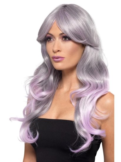 Ombre Grey & Pink Wig