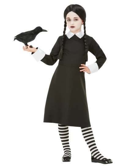 Gothic School Costume & Wig