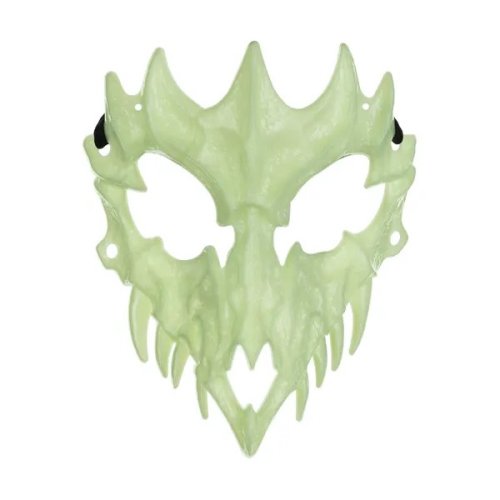Glow in the dark Skull mask 14x18cm