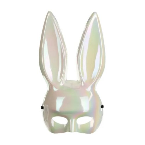 Bunny mask 16x34cm white