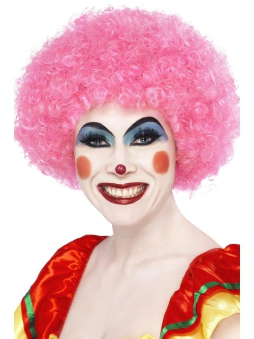 Crazy Clown Wig, Pink Crazy Clown Wig, Pink