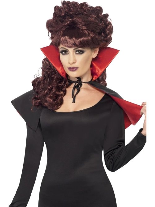 Vampire Mini Cape Black & Red Vampire Mini Cape Black & Red
