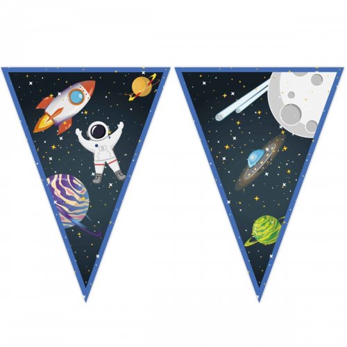 Rocket Space Flag Banner 230cm