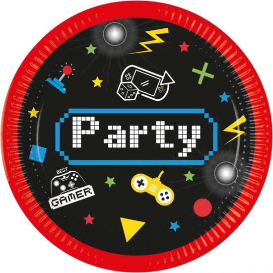 8 Plates Gaming Party 23cm