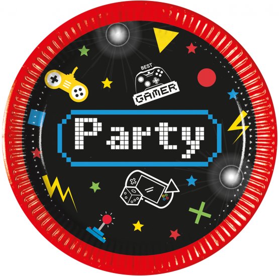 8 Plates Gaming Party 19cm