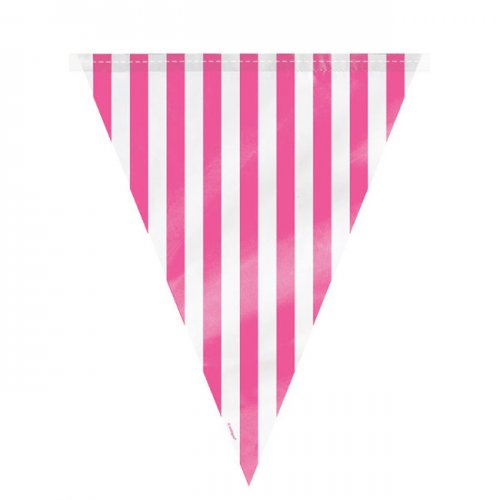 Flag Banner Fuchsia with stripes 3.65m Flag Banner Fuchsia with stripes 3.65m