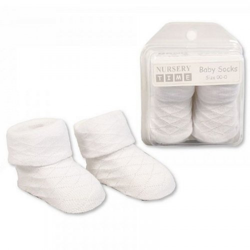 Baby Socks in a Box White  Baby Socks in a Box White