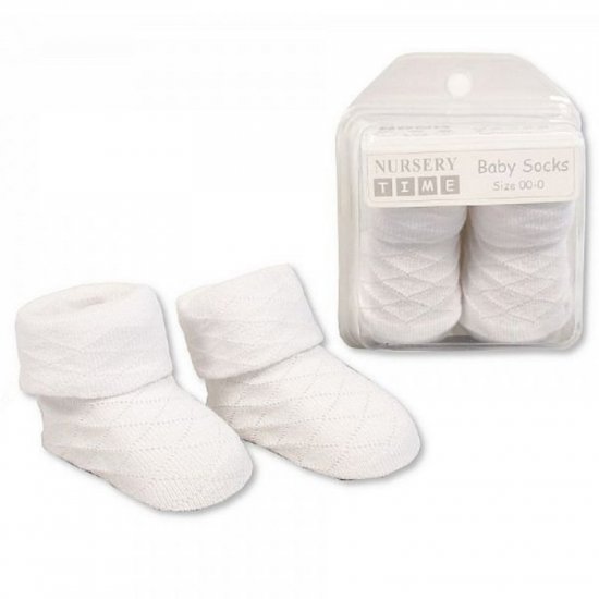 Baby Socks in a Box White