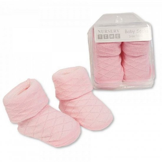 Baby Socks in a Box Pink