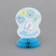 4 Light Blue Honeycombs Baby Shower