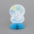 4 Light Blue Honeycombs Baby Shower