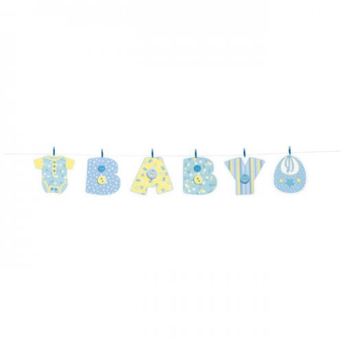 Light Blue Jointed Banner Baby