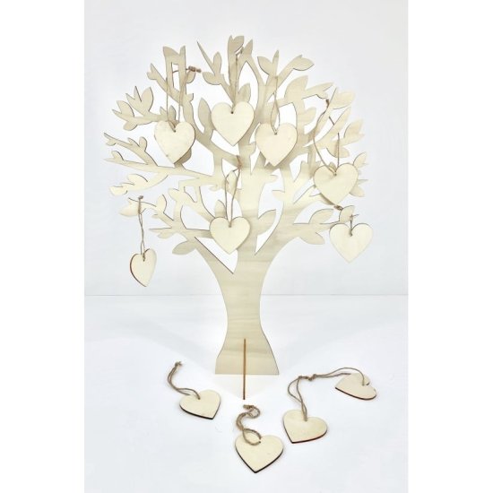 Wooden Tree guest book 50x40cm